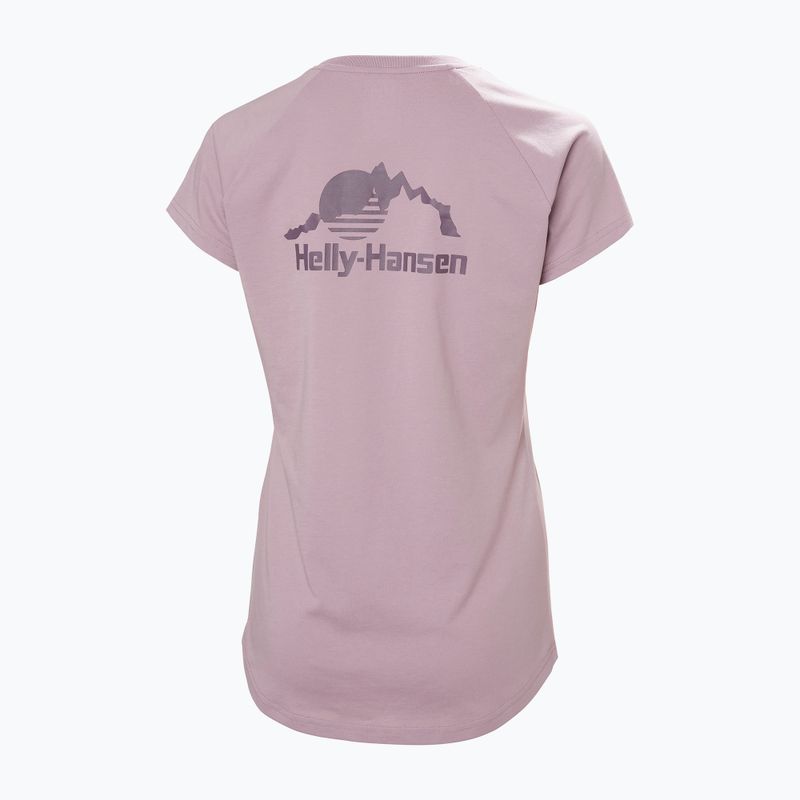 Дамска тениска Helly Hansen Nord Graphic Drop purple clay 5