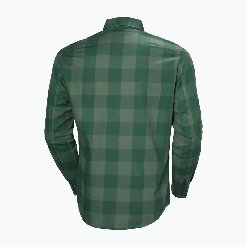 Мъжка риза Helly Hansen Aker Flannel LS jungle green buffalo plaid 6