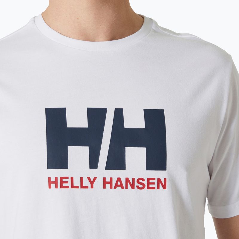Мъжка тениска Helly Hansen 3.0 с лого в бяло 3