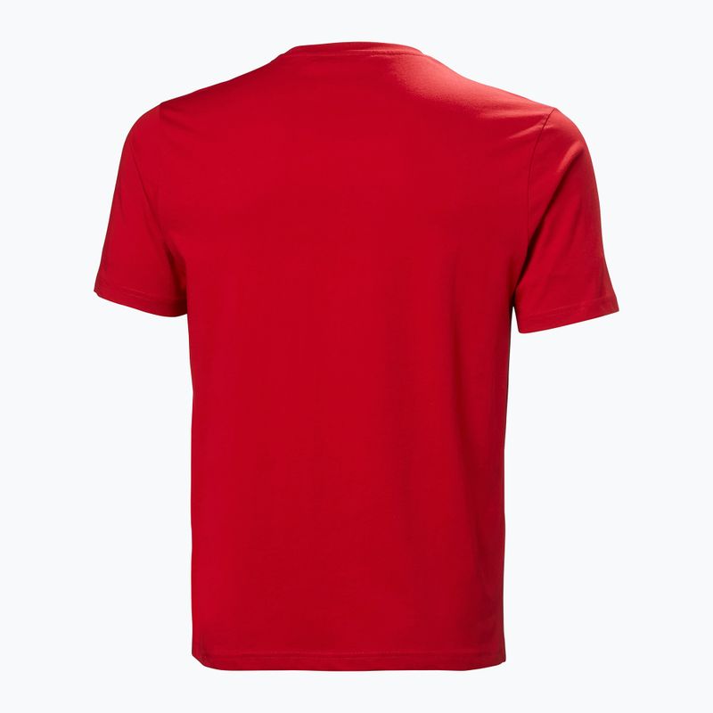 Мъжка тениска Helly Hansen Logo 3.0 червена 5