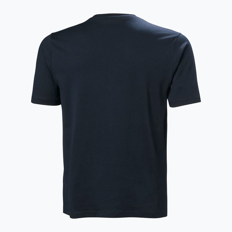 Мъжка тениска Helly Hansen Logo 3.0 в тъмносин цвят 5