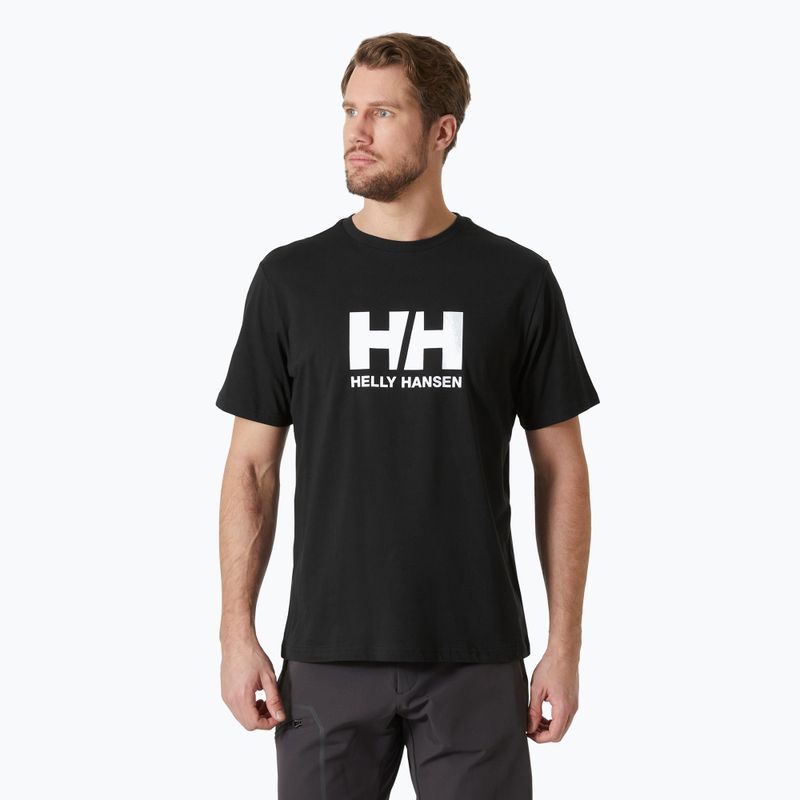 Мъжка тениска Helly Hansen Logo 3.0 черна