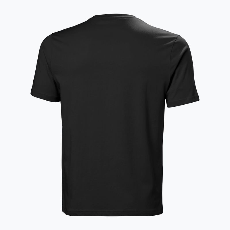 Мъжка тениска Helly Hansen Logo 3.0 черна 5
