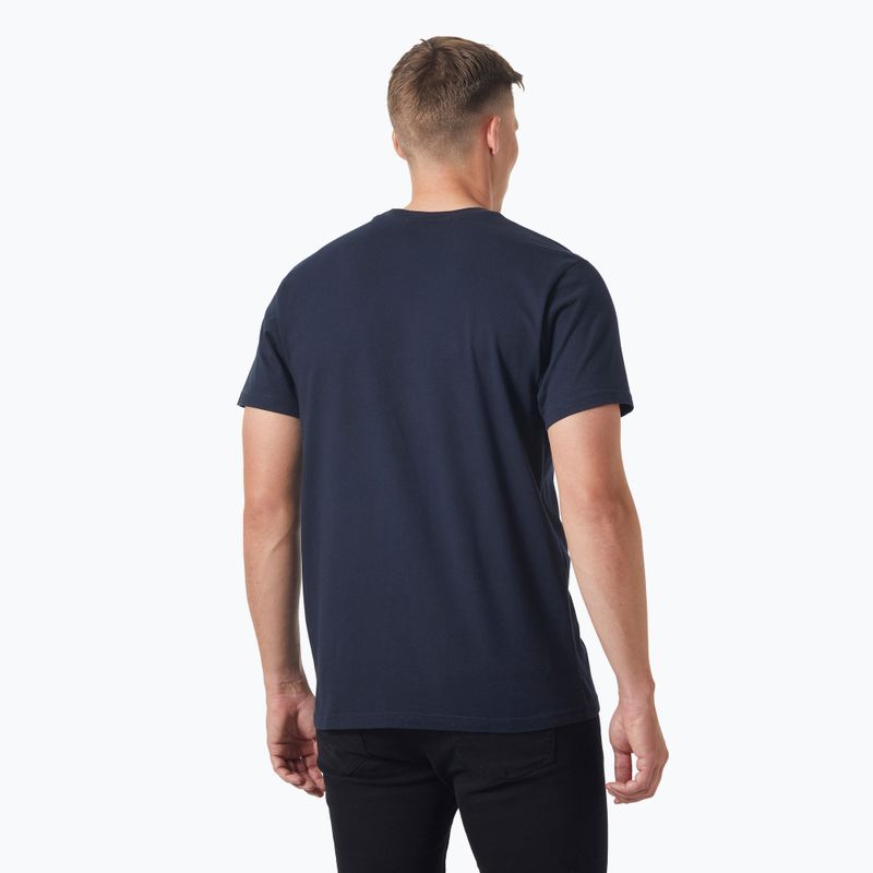 Мъжка тениска Helly Hansen Box T 2.0 в тъмносиньо 2