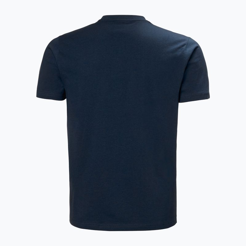 Мъжка тениска Helly Hansen Box T 2.0 в тъмносиньо 4