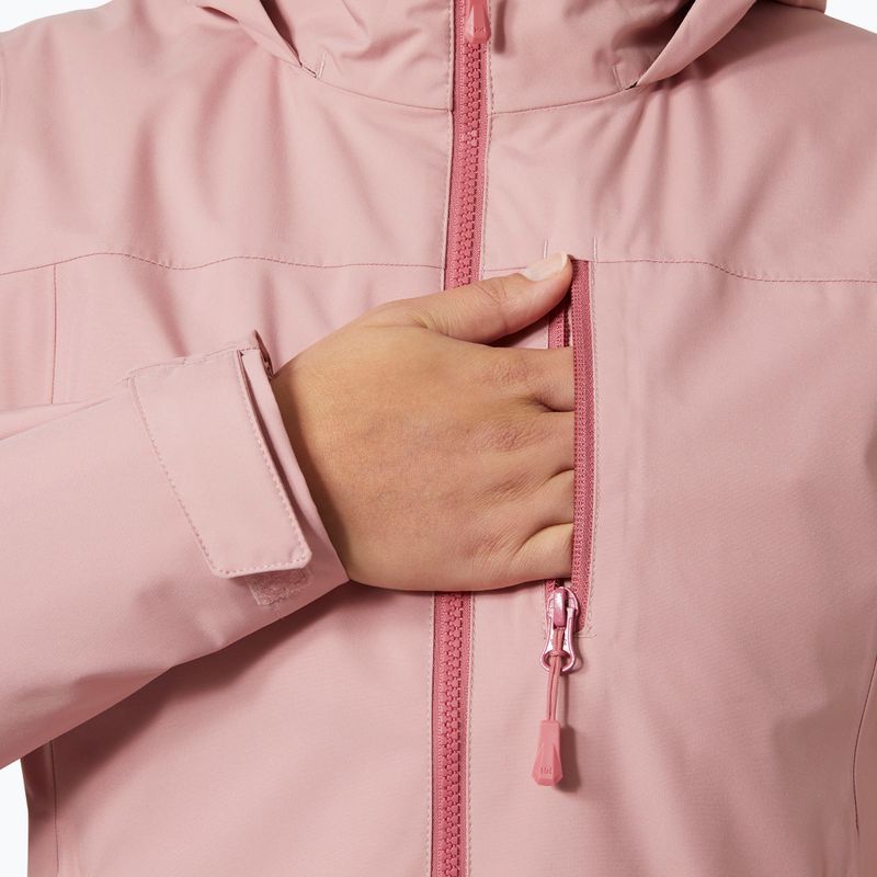 Ветроходно яке за жени Helly Hansen Crew Hooded Midlayer 2.0 pink salt 4