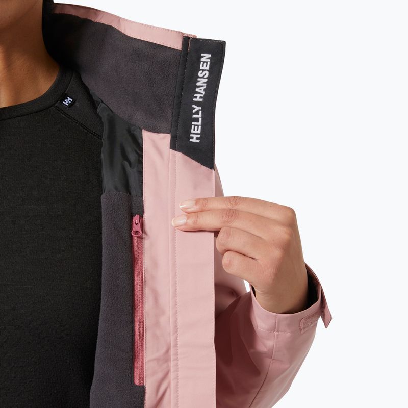 Ветроходно яке за жени Helly Hansen Crew Hooded Midlayer 2.0 pink salt 6