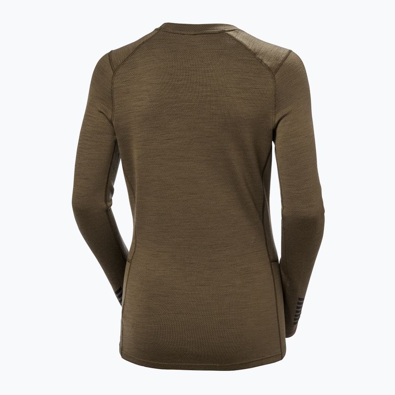 Дамска термоактивна блуза Helly Hansen Lifa Merino Midweight Graphic Crew sepia houndstooth aop 6