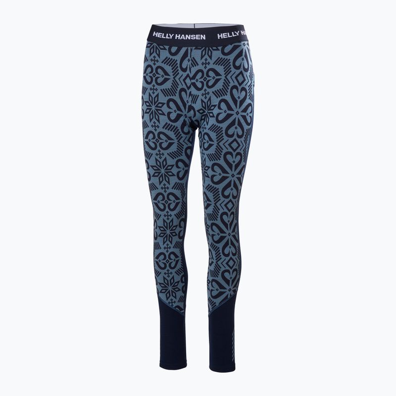 Дамски термо панталони Helly Hansen Lifa Merino Midweight navy nordick rose aop 5