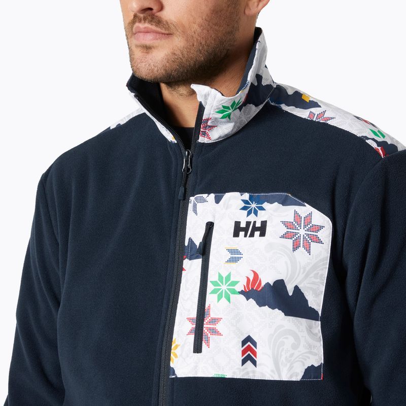 Мъжки Helly Hansen Daybreaker Block суитшърт navy cortina aop 3