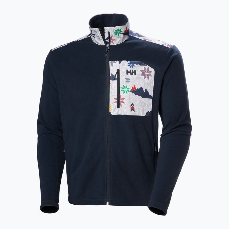 Мъжки Helly Hansen Daybreaker Block суитшърт navy cortina aop 5