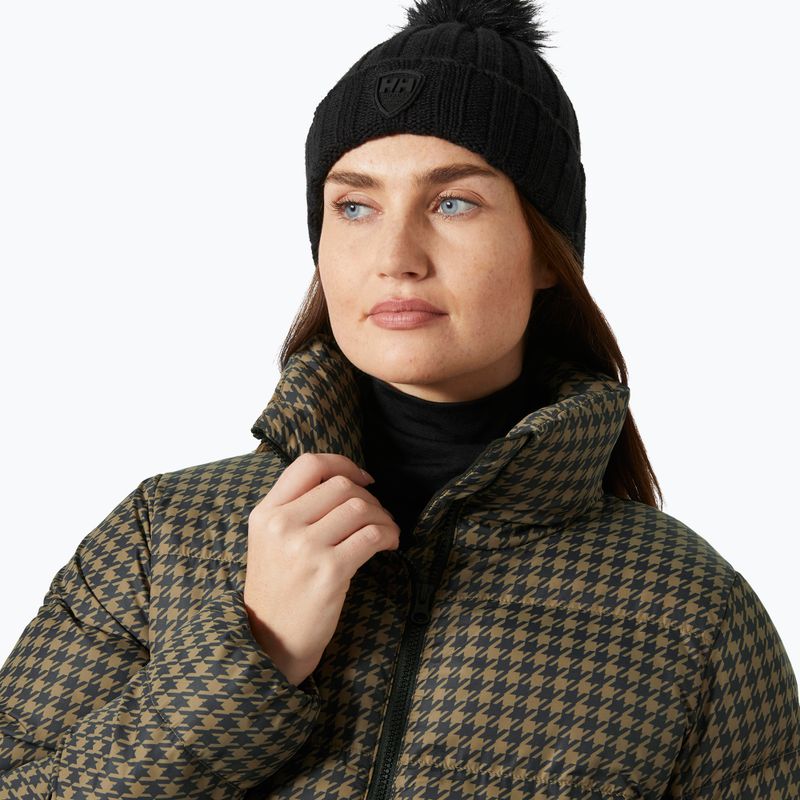 Helly Hansen дамско пухено яке Jade Puffer sepia houndstooth aop down 3