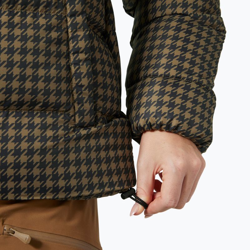 Helly Hansen дамско пухено яке Jade Puffer sepia houndstooth aop down 5