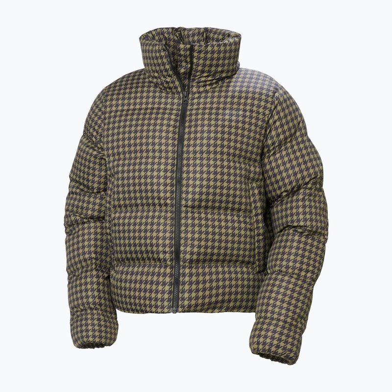 Helly Hansen дамско пухено яке Jade Puffer sepia houndstooth aop down 6