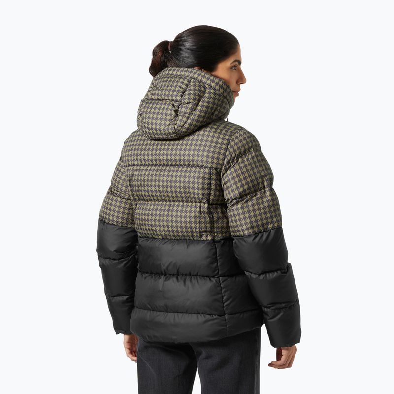 Helly Hansen дамско яке Active Puffy sepia houndstooth aop down 2