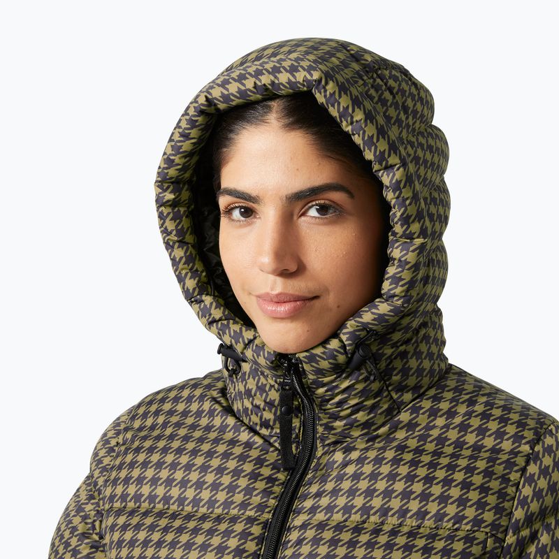 Helly Hansen дамско яке Active Puffy sepia houndstooth aop down 3