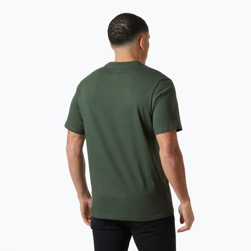 Мъжка тениска Helly Hansen Box T 2.0 jungle green 2