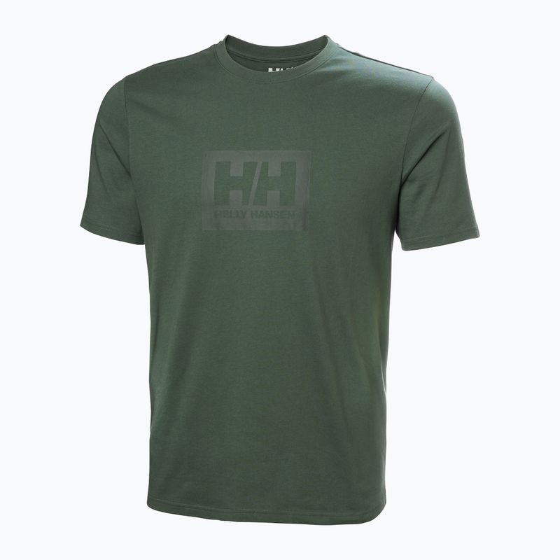 Мъжка тениска Helly Hansen Box T 2.0 jungle green 4