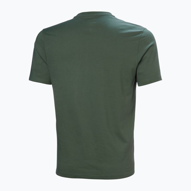 Мъжка тениска Helly Hansen Box T 2.0 jungle green 5
