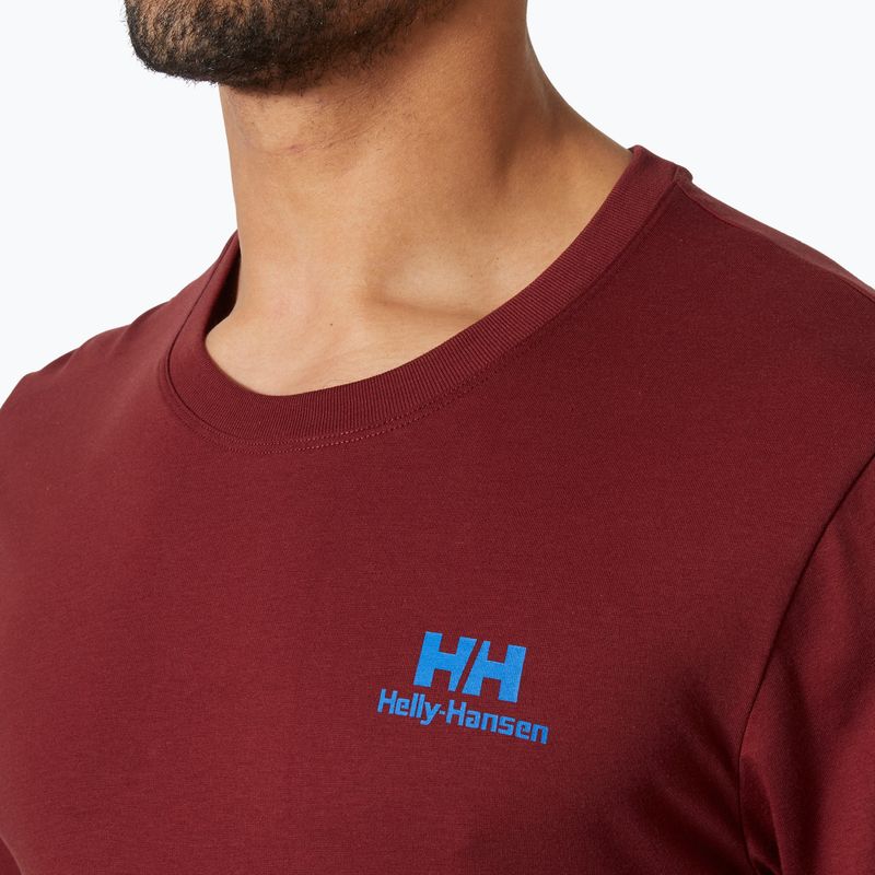 Мъжка тениска Helly Hansen Nord Graphic mars red 3