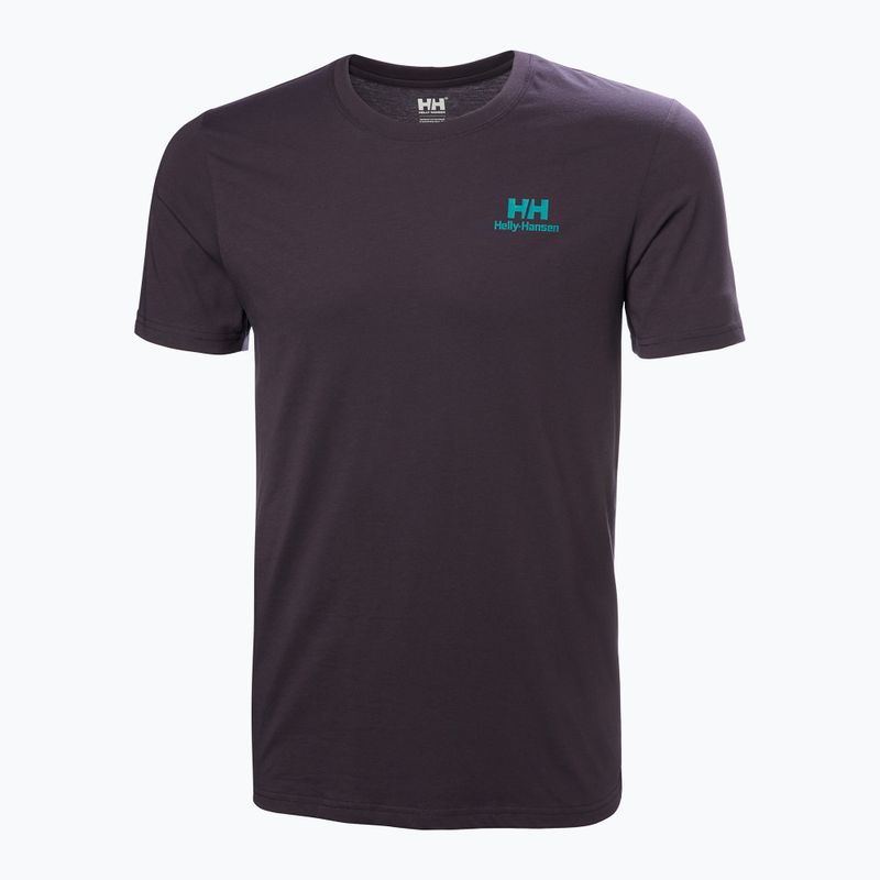 Мъжка тениска Helly Hansen Nord Graphic black grape 4