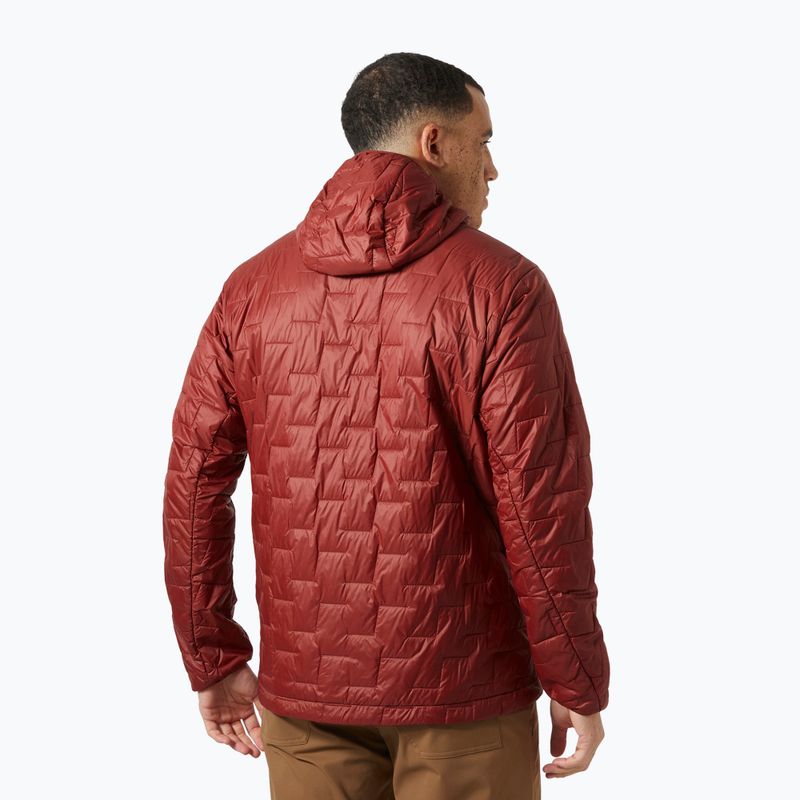 Мъжки хибридни якета Helly Hansen Lifaloft с качулка и изолатор mars red 2