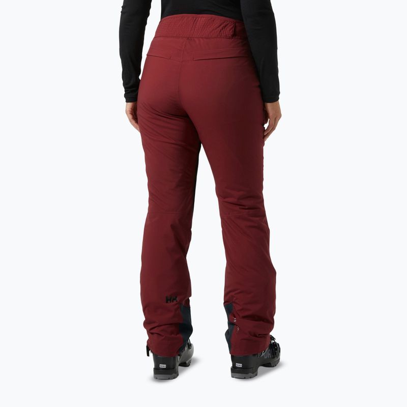 Дамски скиорски панталони Helly Hansen Legendary Insulated mars red 2
