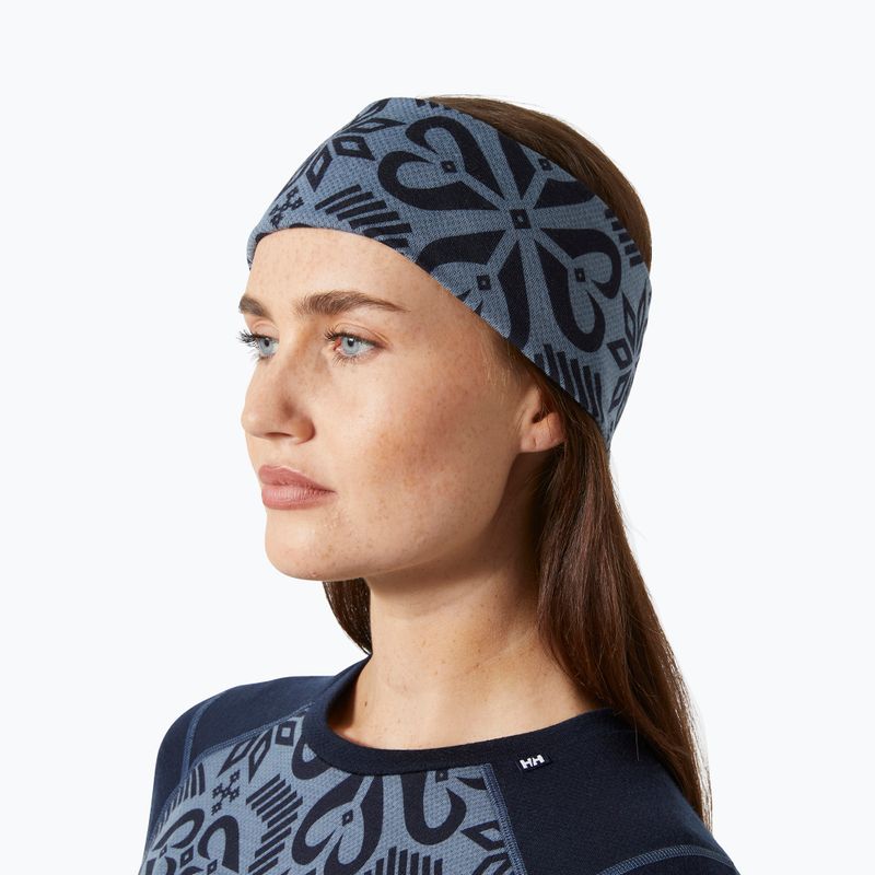 Лента за глава Helly Hansen Lifa Merino Navy Nordic Rose Aop 2
