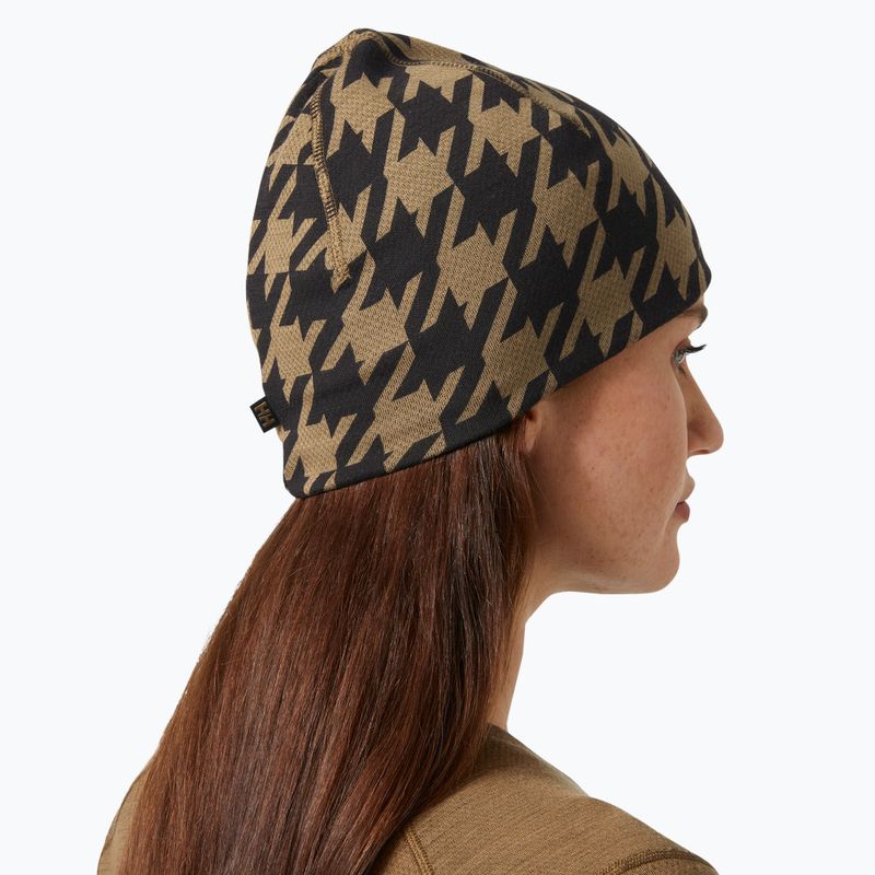 Helly Hansen Lifa Merino зимна шапка sepia houndstooth aop 3