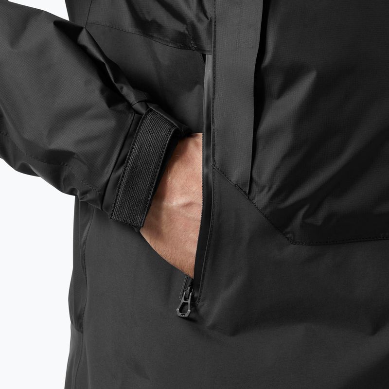 Helly Hansen Aegir Midlayer ветроходно яке черно 5