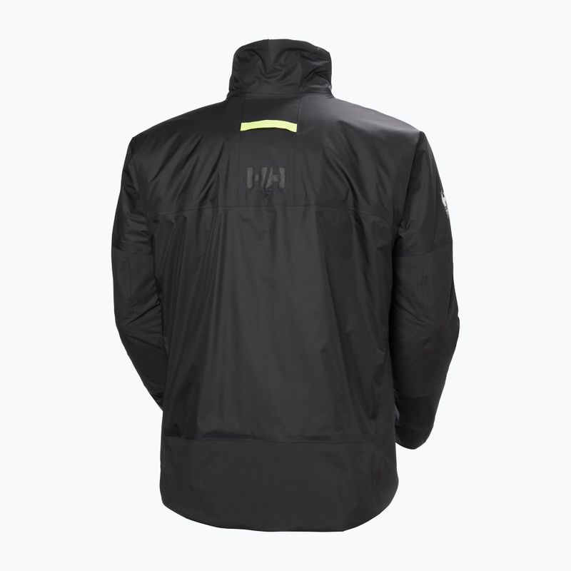 Helly Hansen Aegir Midlayer ветроходно яке черно 8