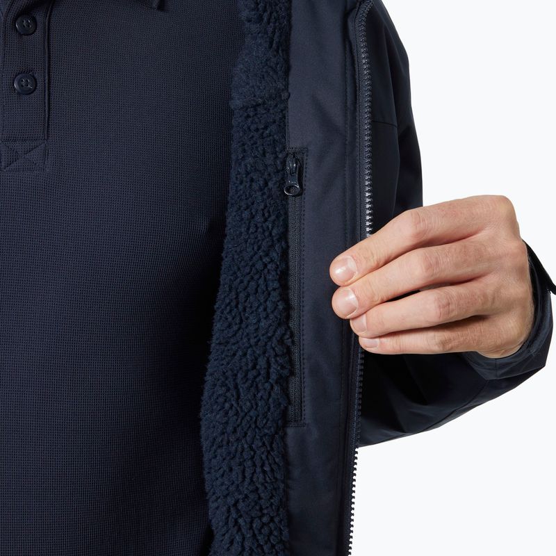 Мъжко яке за ветроходство Helly Hansen Crew Hooded Pile navy 4