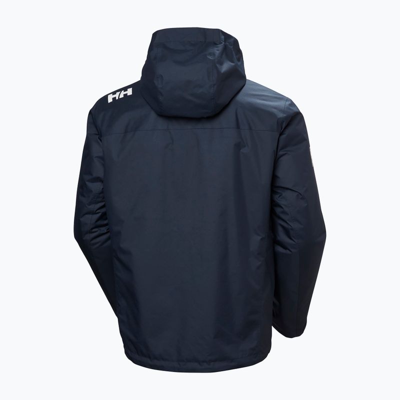 Мъжко яке за ветроходство Helly Hansen Crew Hooded Pile navy 7