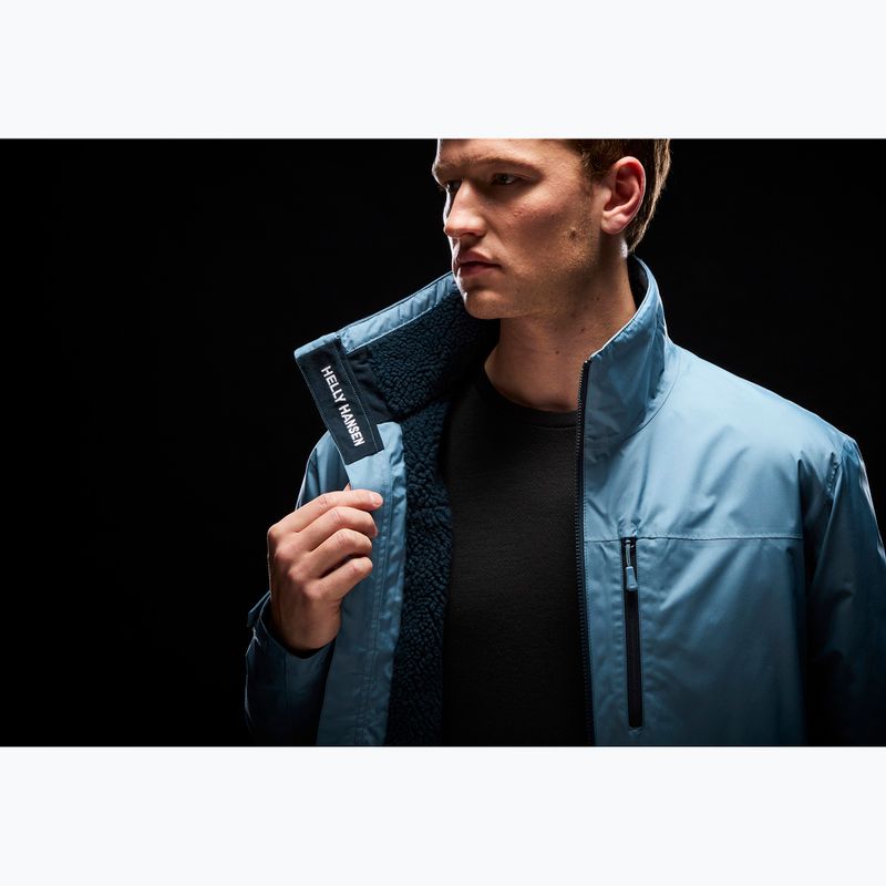 Мъжко яке за ветроходство Helly Hansen Crew Hooded Pile washed navy 12