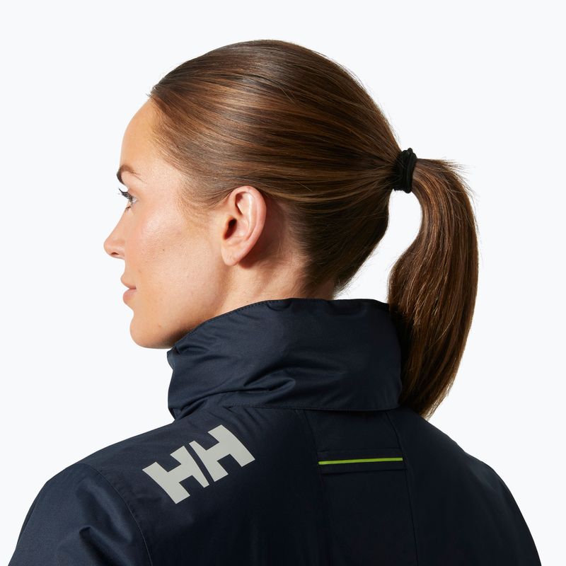Дамско яке за ветроходство Helly Hansen Crew Hooded Pile navy 4