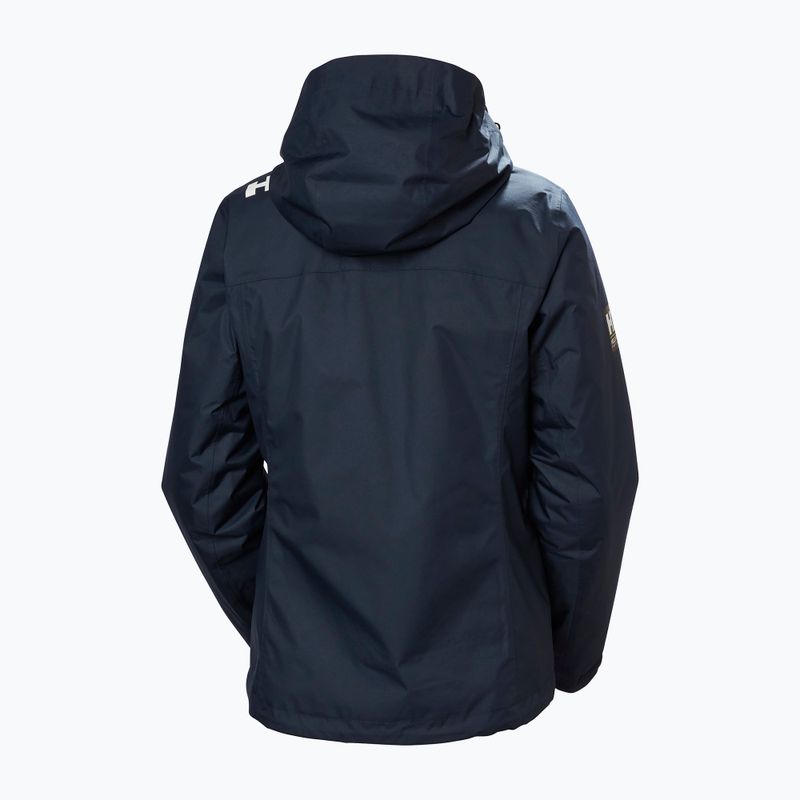 Дамско яке за ветроходство Helly Hansen Crew Hooded Pile navy 11