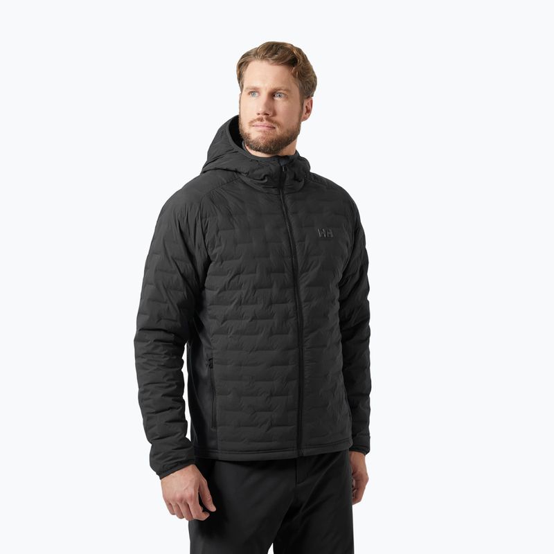 Мъжко яке за ветроходство Helly Hansen HP Hybrid Stretch Hooded Insulator ebony