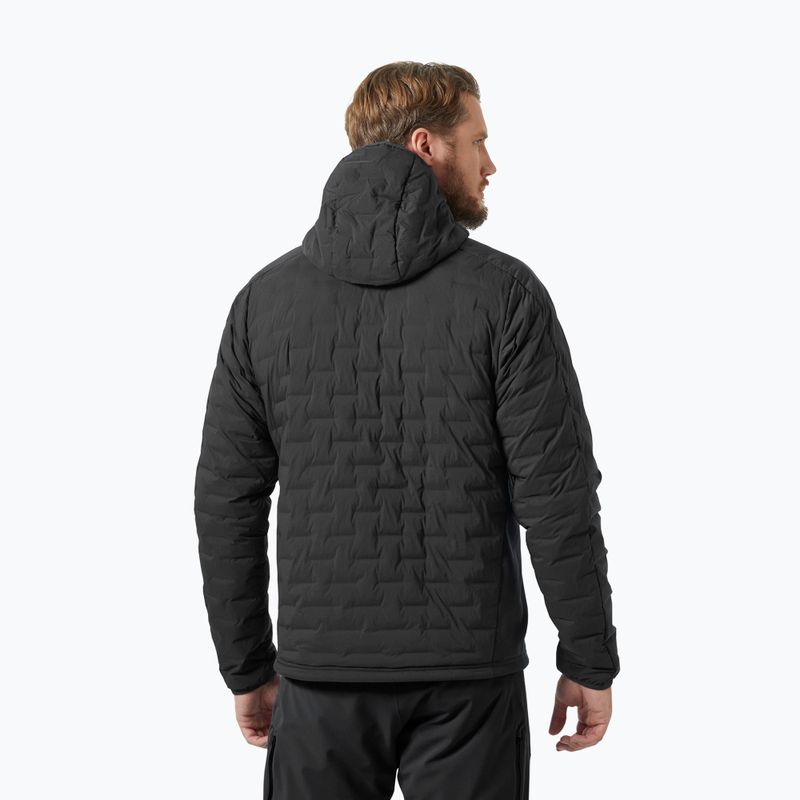Мъжко яке за ветроходство Helly Hansen HP Hybrid Stretch Hooded Insulator ebony 2