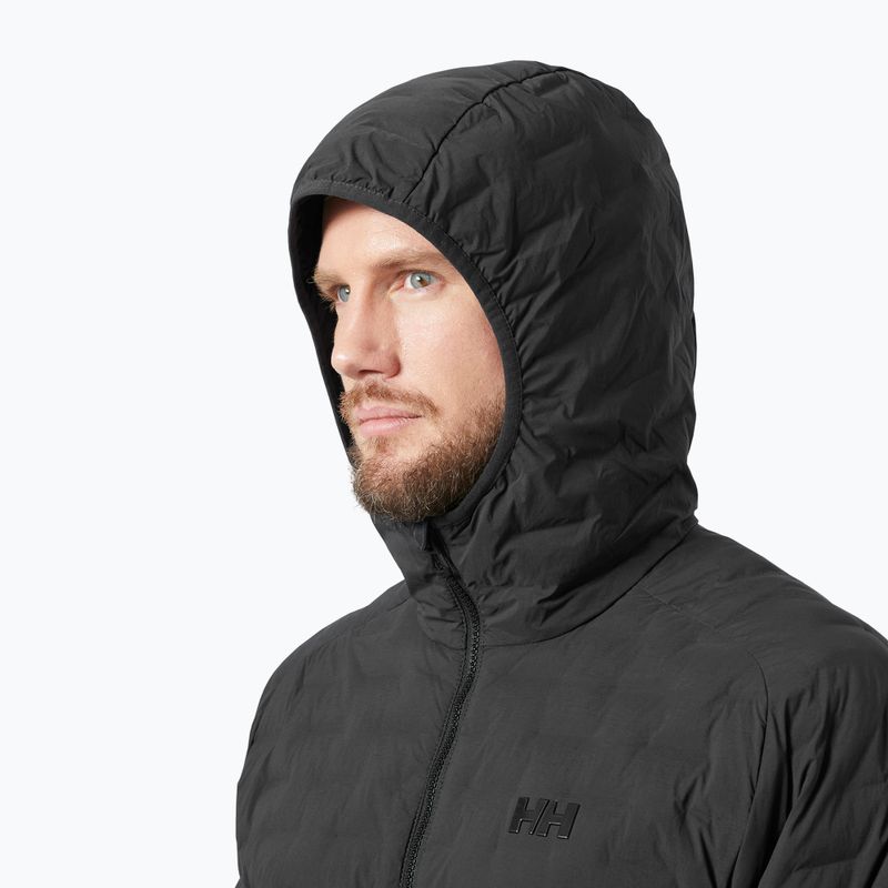 Мъжко яке за ветроходство Helly Hansen HP Hybrid Stretch Hooded Insulator ebony 3