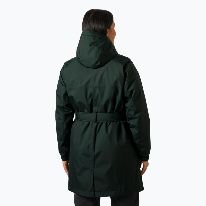 Дамско ватирано яке Helly Hansen Classic Insulated Trench dark jungle 2
