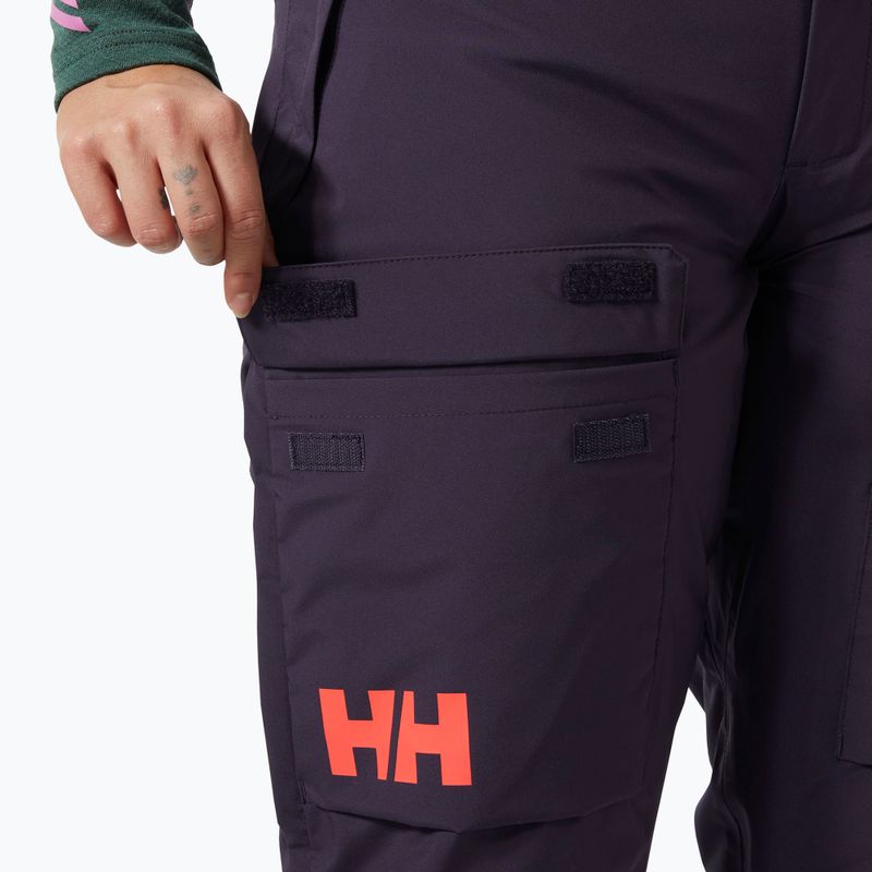 Дамски ски панталони Helly Hansen Switch Cargo 2.0 black grape 4