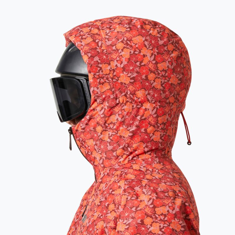 Дамско скиорско яке Helly Hansen Valdisere 3.0 red floral aop 3