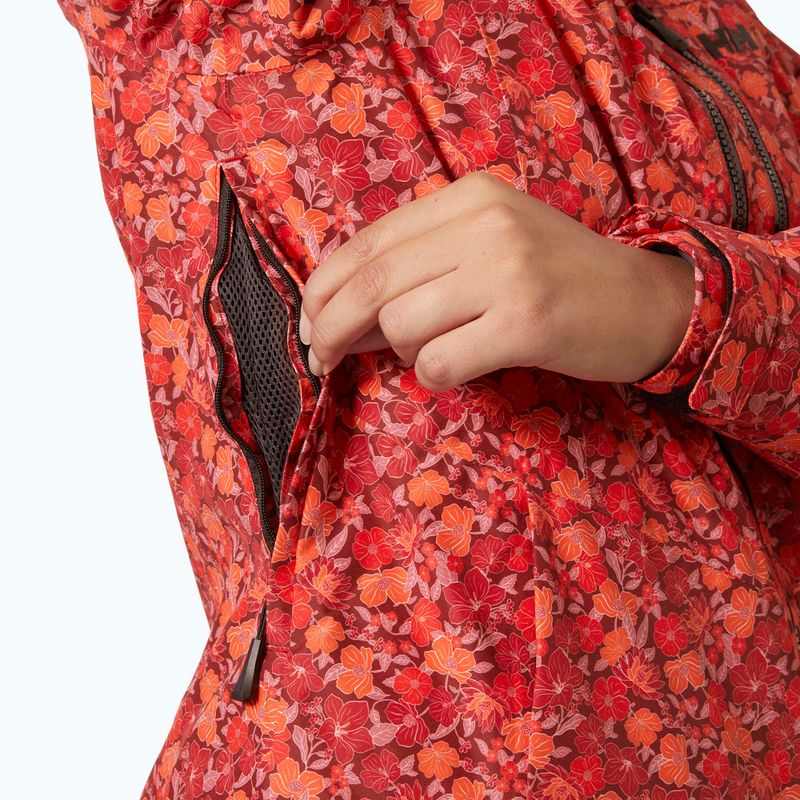 Дамско скиорско яке Helly Hansen Valdisere 3.0 red floral aop 4