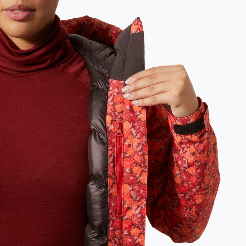 Дамско скиорско яке Helly Hansen Valdisere 3.0 red floral aop 7