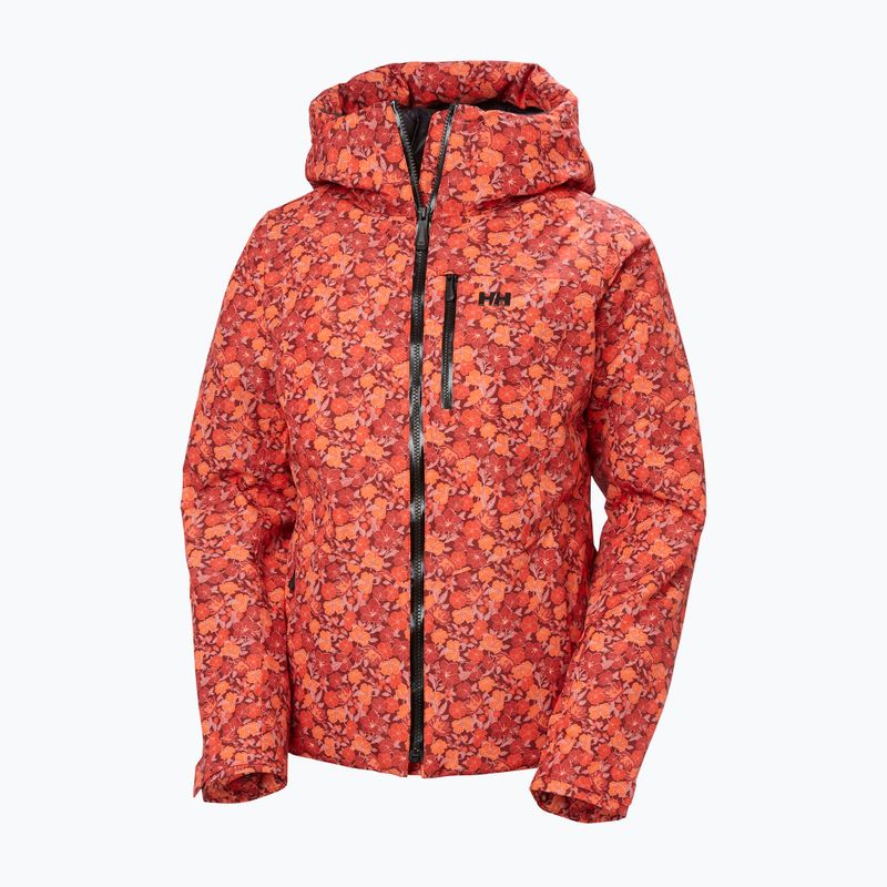 Дамско скиорско яке Helly Hansen Valdisere 3.0 red floral aop 9