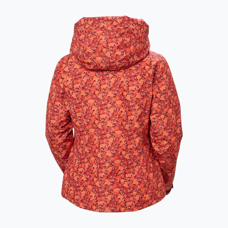 Дамско скиорско яке Helly Hansen Valdisere 3.0 red floral aop 10