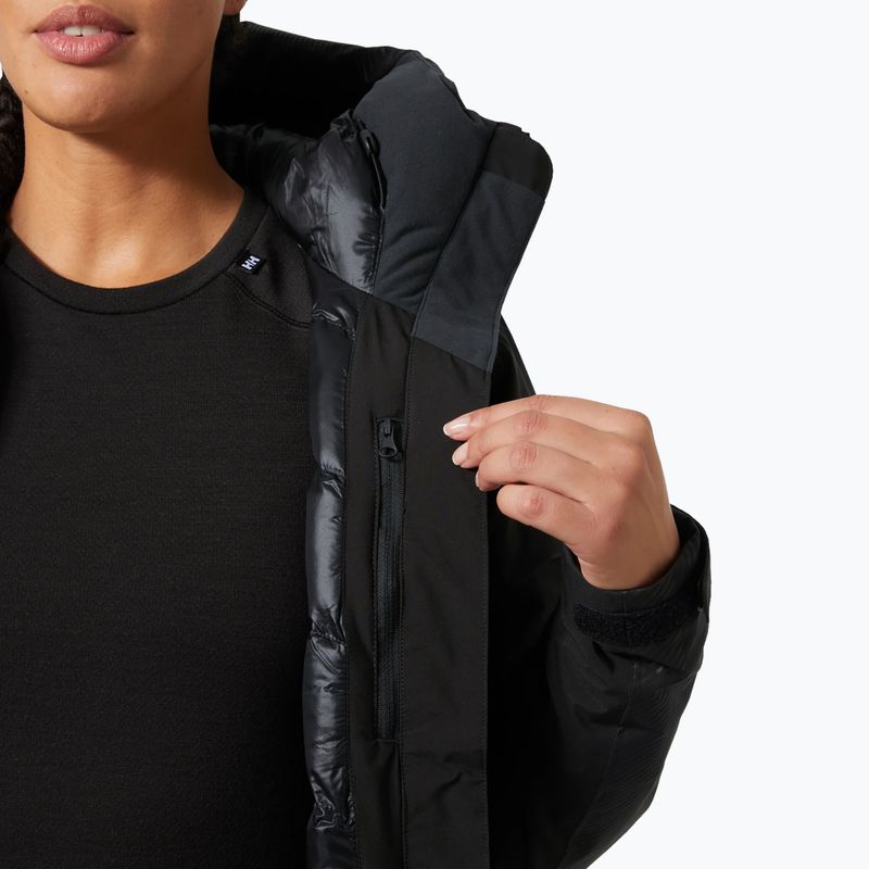 Дамско скиорско яке Helly Hansen Valdisere 3.0 black embossed stripes 8