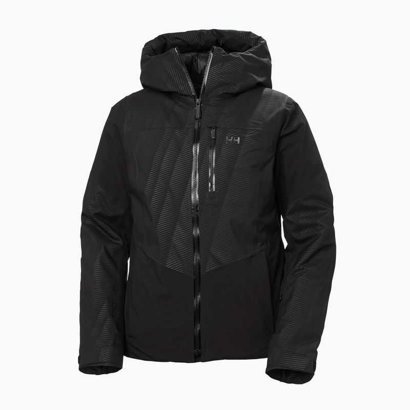 Дамско скиорско яке Helly Hansen Valdisere 3.0 black embossed stripes 10