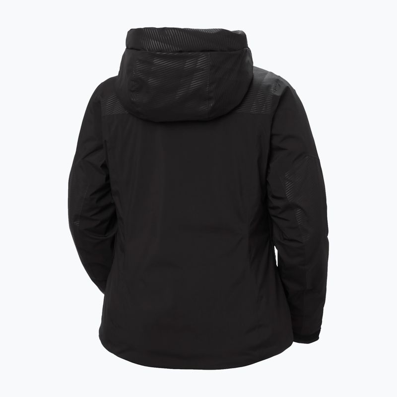 Дамско скиорско яке Helly Hansen Valdisere 3.0 black embossed stripes 11