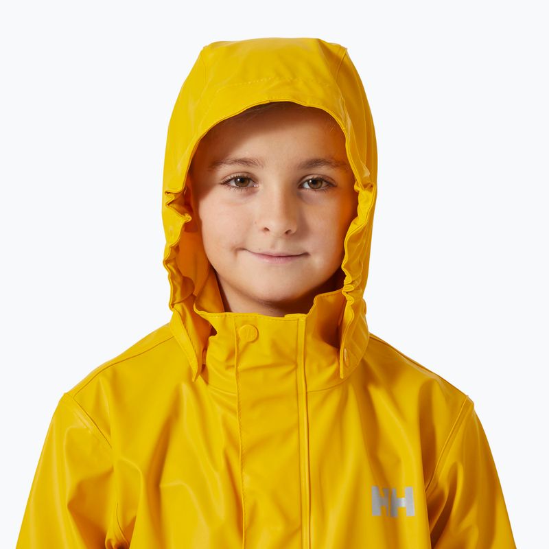 Детско яке за ветроходство Helly Hansen Moss essential yellow 3